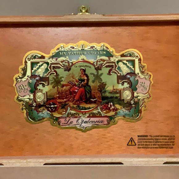 My Father Cigars "La Opulencia' Wood Cigar Box (9" x 6.25") - Picture 4 of 6